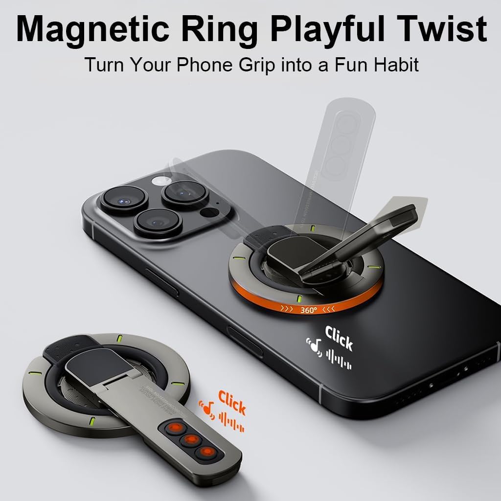 MagniHold | 3-in-1 Magnetic Fidget Phone Stand & Ring Holder