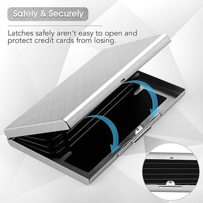💸 Price Drop! 💰RFID-blocking card holder – stainless steel, slim design, 3 capacities. 📇✨