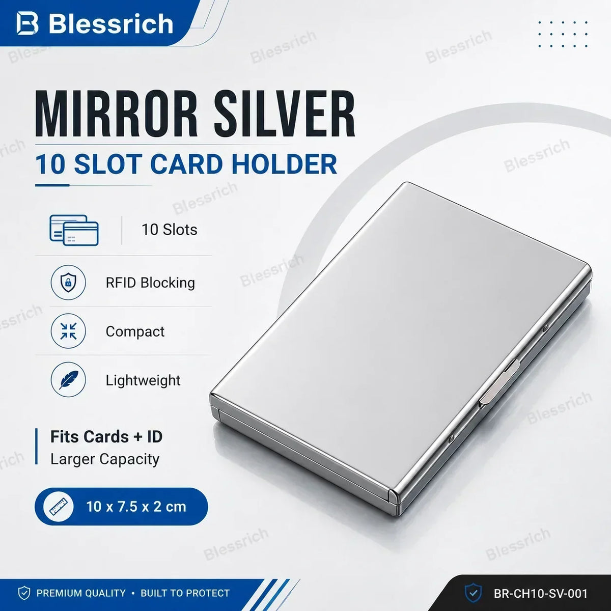 💸 Price Drop! 💰RFID-blocking card holder – stainless steel, slim design, 3 capacities. 📇✨