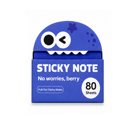 Reusable Transparent Pull-Out Sticky Notes with Strong Adhesion – 80 Sheets