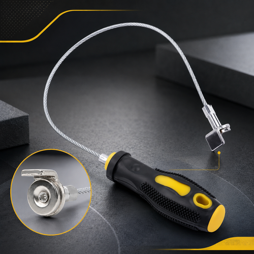 Heavy-Duty Magnetic Oil Drain Bolt Removal Tool 14 in