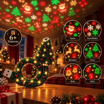 2026 New USB Plug-In Christmas Projector Night Light🎅🎄