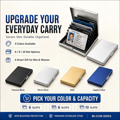 RFID Blocking Metal Card Holder