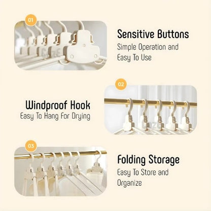 Quick Snap Clothes Hanger  –  Hang Clothes in One Effortless Click