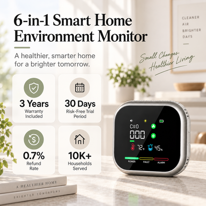 6-in-1 Smart Home Environment Monitor
