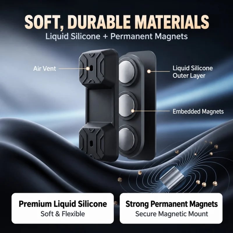 Car Magnetic Door Lock Shock Absorber Pad