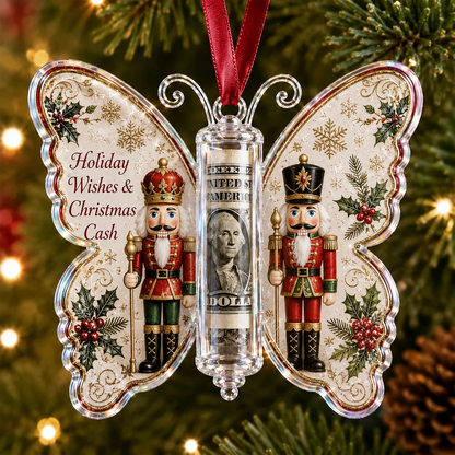 🦋💵 Christmas Cash Gift Butterfly Ornament – Holiday Money Holder Keepsake 🎄✨