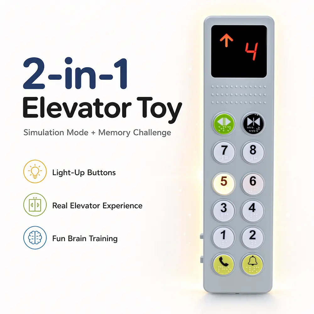 Elevator Activity Pane Toys Interactive Learning Toy for Boys Girls