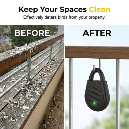 🐦No more trouble from birds, beasts and locusts!Portable Ultrasonic Bird Repellent Keychain