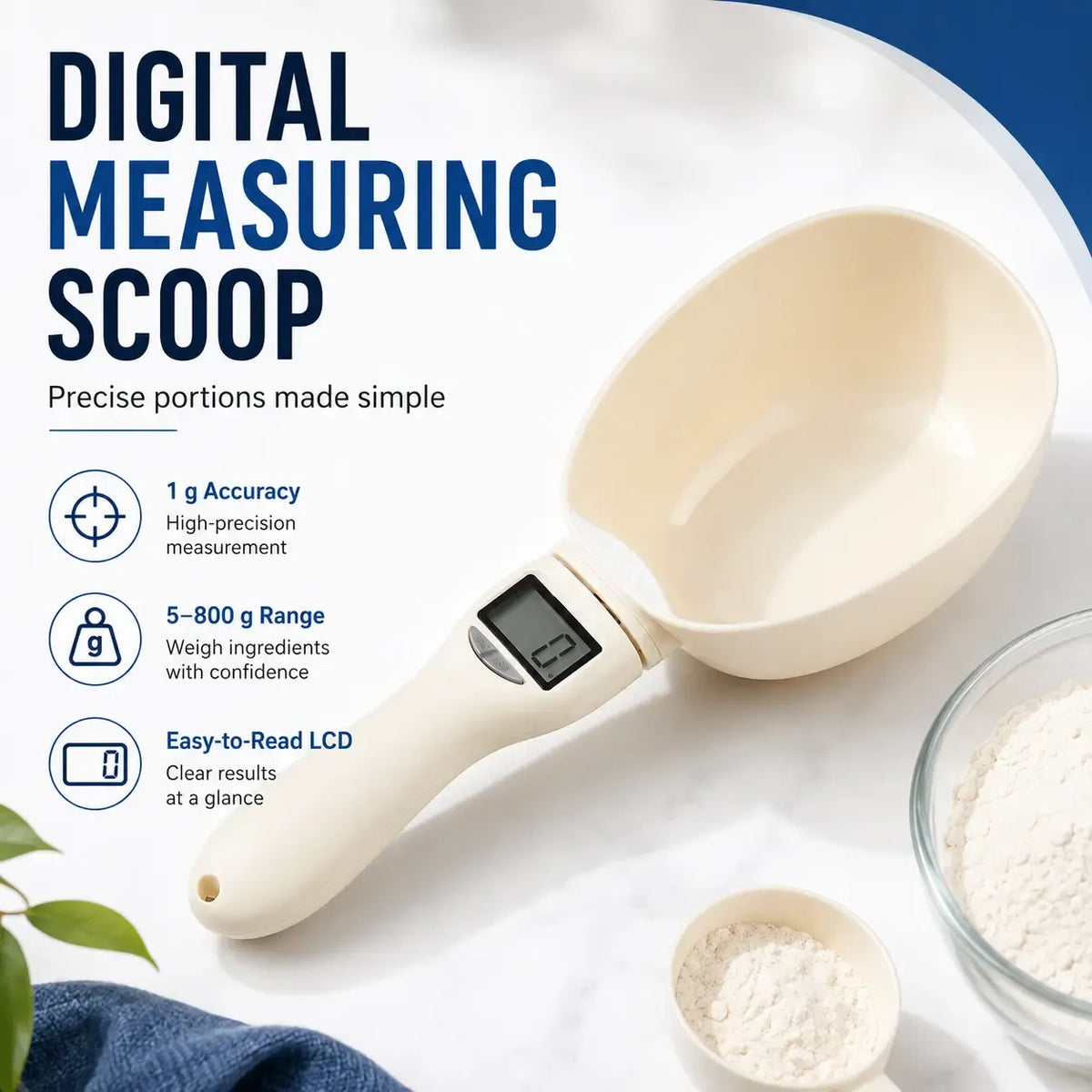 High Precision Digital Measuring Spoon Scale - 0.1g LCD Kitchenware Scoop Utensils