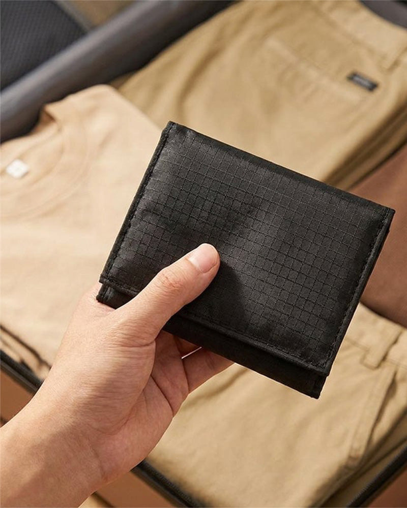 Hidden Security Travel Wallet Concealed Pocket for Passport Cash Cards