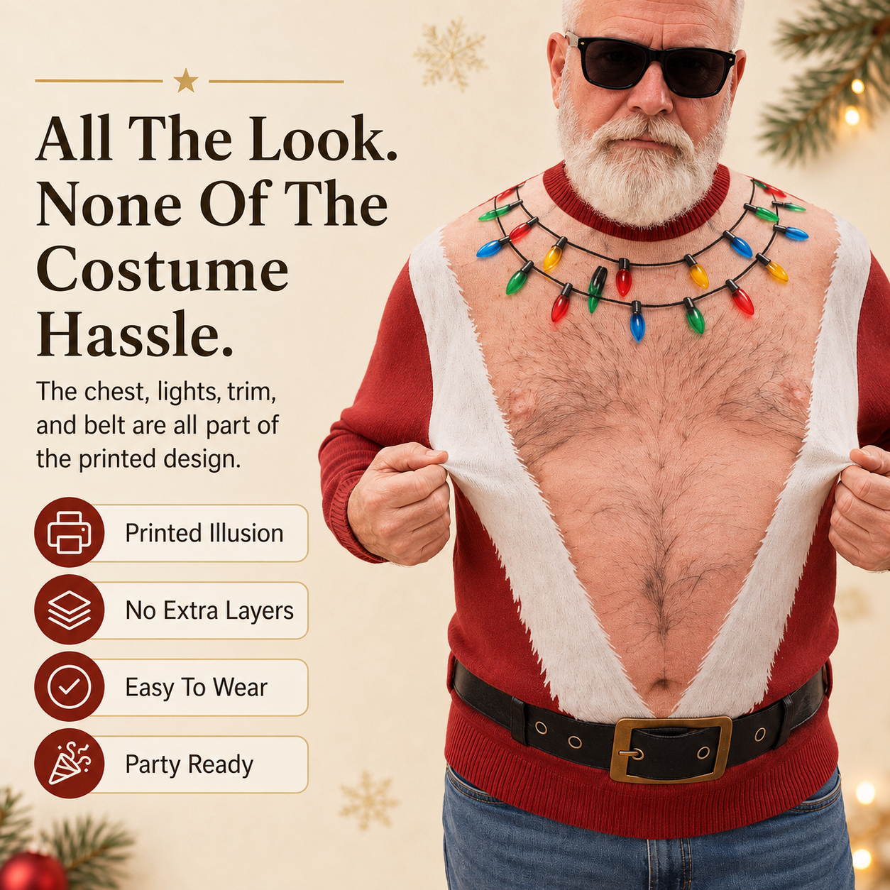 🎅Funny Santa Printed Sweater