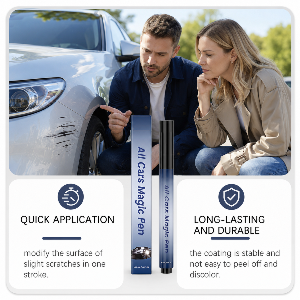 Magic Car Scratch Removal Pen - Instant Scratch Repair Tool