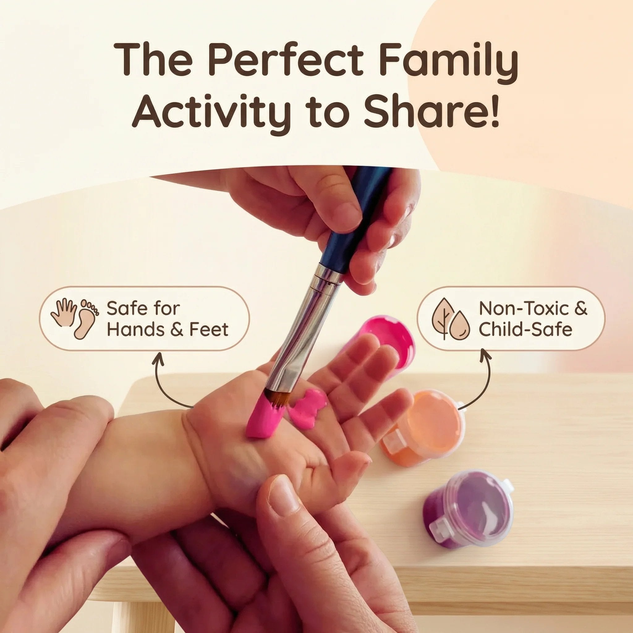 DIY Family Handprint Frame Memory Kit
