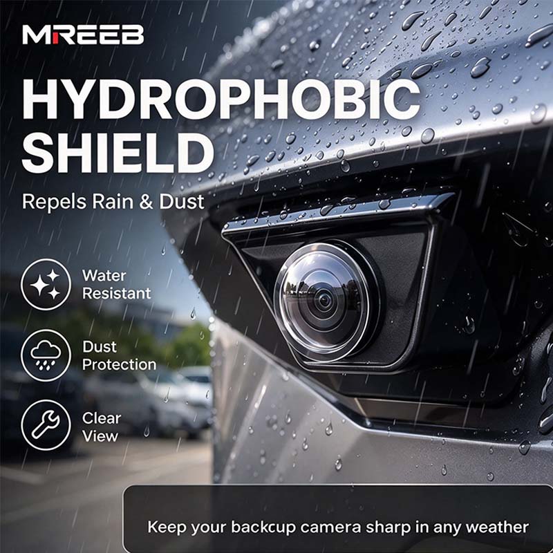 2 Pcs Mirror Shape 360 Panoramic Rearview Car Camera Lens Cover🚗📷