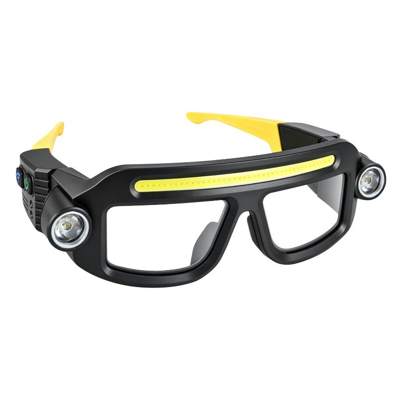 Rechargeable LED Headlamp Glasses - Hand-Wave Sense, Type-C USB Charging 🕶️