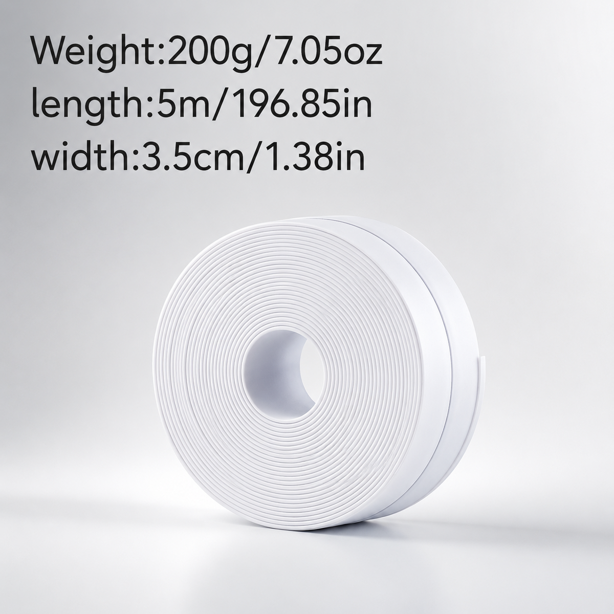 White Waterproof Caulk Seal Tape for Bathroom and Kitchen