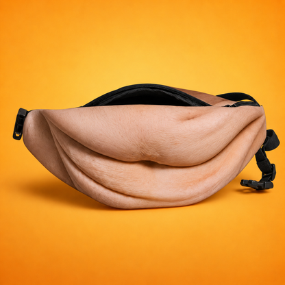 😂 Fake Beer Belly Fanny Pack - Hilarious Dad Bod Waist Bag for Pranks & Parties 🍻