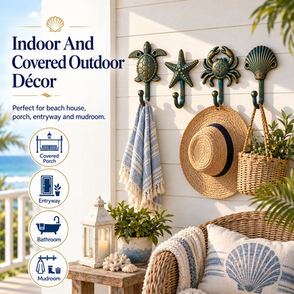 🌊Ocean-Inspired Coastal Wall Hooks