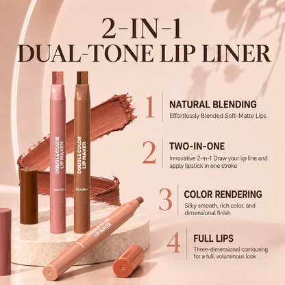 2 in 1 Lip Liner and Balm with Hydrating Formula