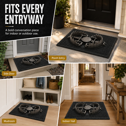 💥 HOT SALE 49% OFF - 😂 Gotcha! 3D Bear Trap Illusion Doormat – Funny Prank Entry Mat