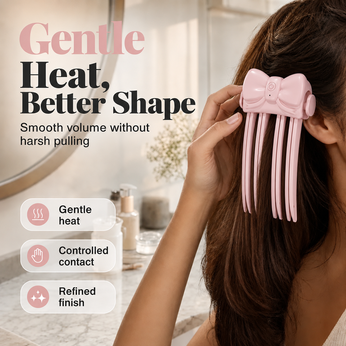 💥Last-Day Sale！Surprise 50% Off！🔥Shape in 3 Seconds！👱‍♀️High Cranial Top Magic Tool！Rechargeable Volumizing Root Lift Clip