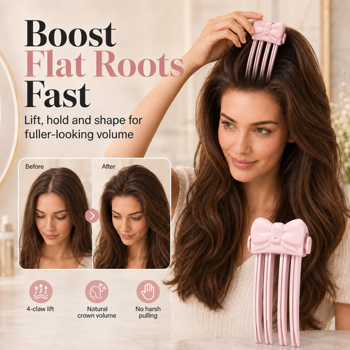 💥Last-Day Sale！Surprise 50% Off！🔥Shape in 3 Seconds！👱‍♀️High Cranial Top Magic Tool！Rechargeable Volumizing Root Lift Clip