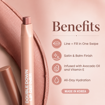 2 in 1 Lip Liner and Balm with Hydrating Formula