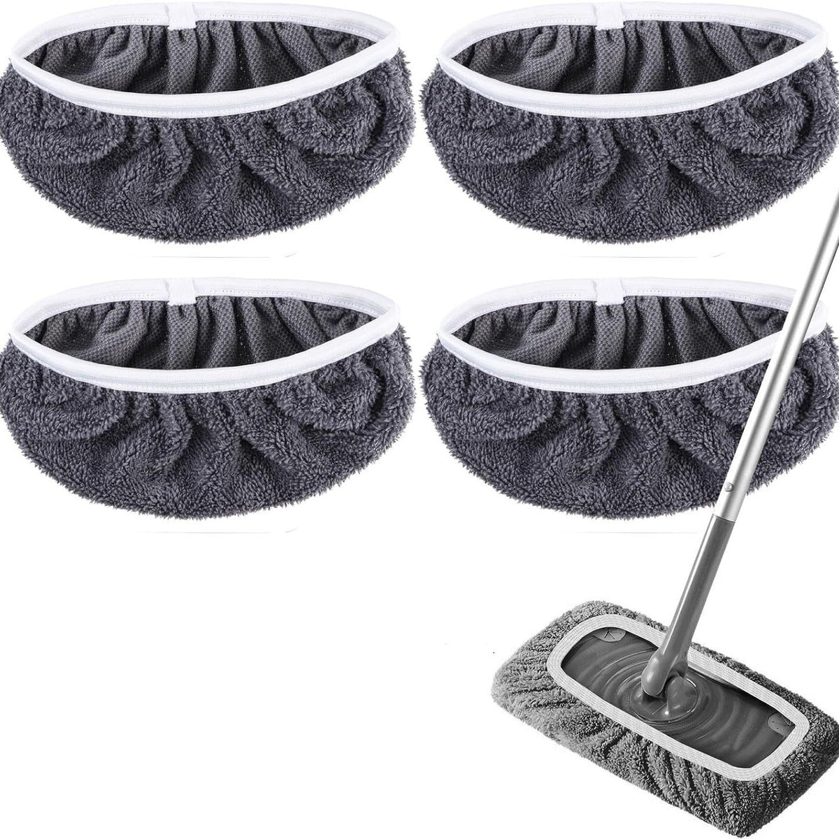 8PCS Reusable Microfiber Mop Replacement Pads