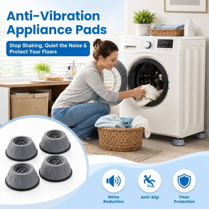 🌟Anti-Vibration Appliance Pads (4PCS) – Stop Noise, Movement & Shaking