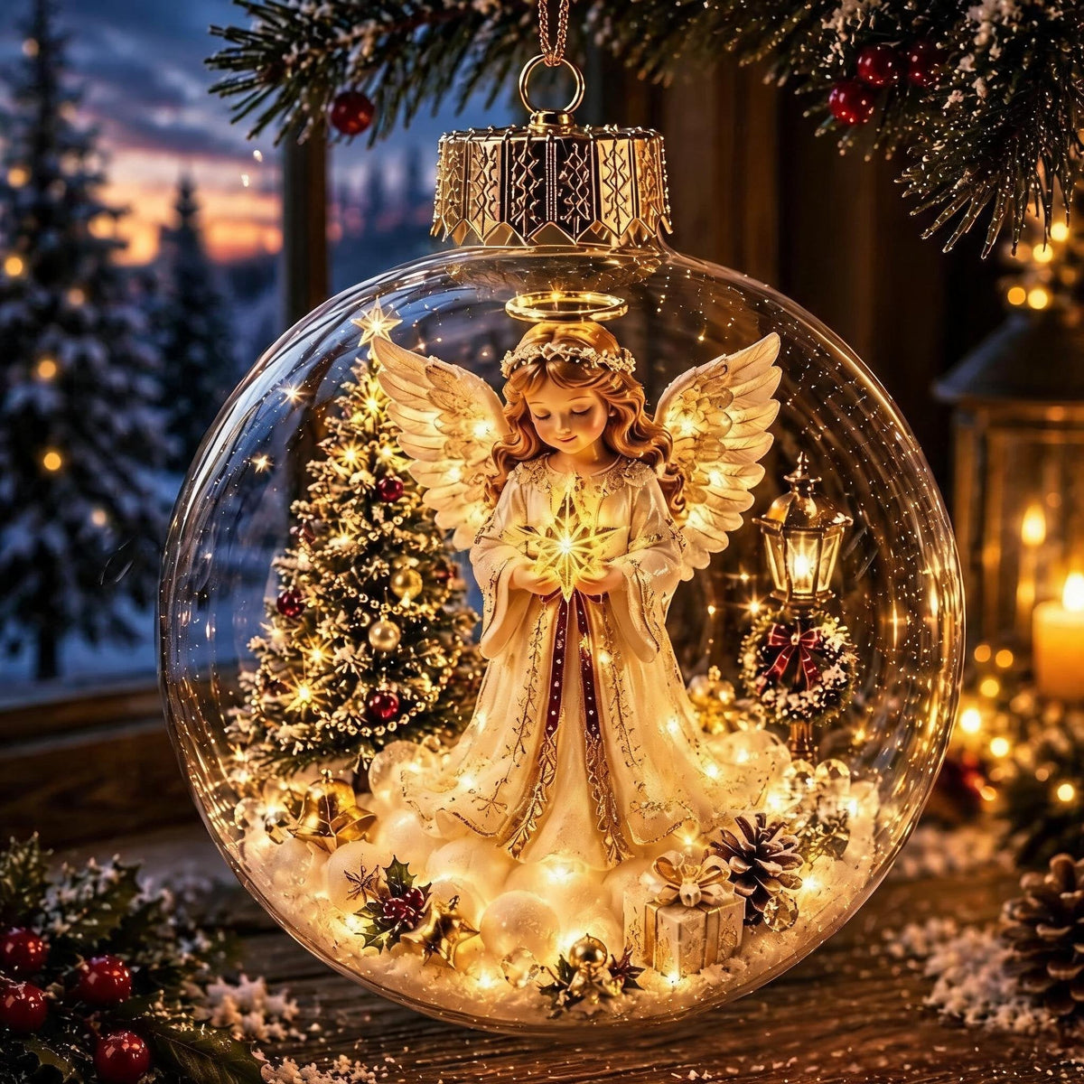 🔥HOT SALE 50% OFF - 🎄Glowing Christmas Diorama Ornament✨