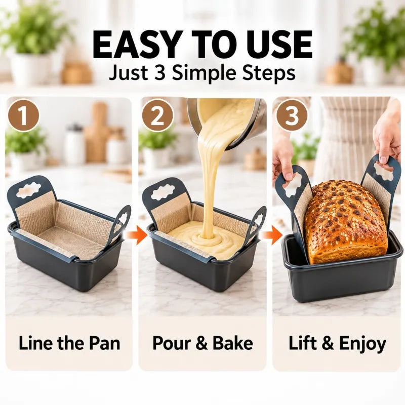 🥐Cross‐Shape Food‐Safe Baking Liner, Simple Clean‐Up Alternative To Disposable Parchment Paper