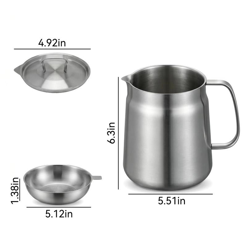 304 Stainless Steel Deep Fryer Pot Set - Durable, Compact Household Kitchen Supplies 🥘