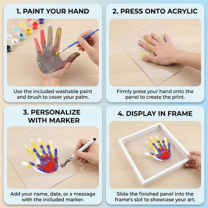 DIY Family Handprint Frame Memory Kit