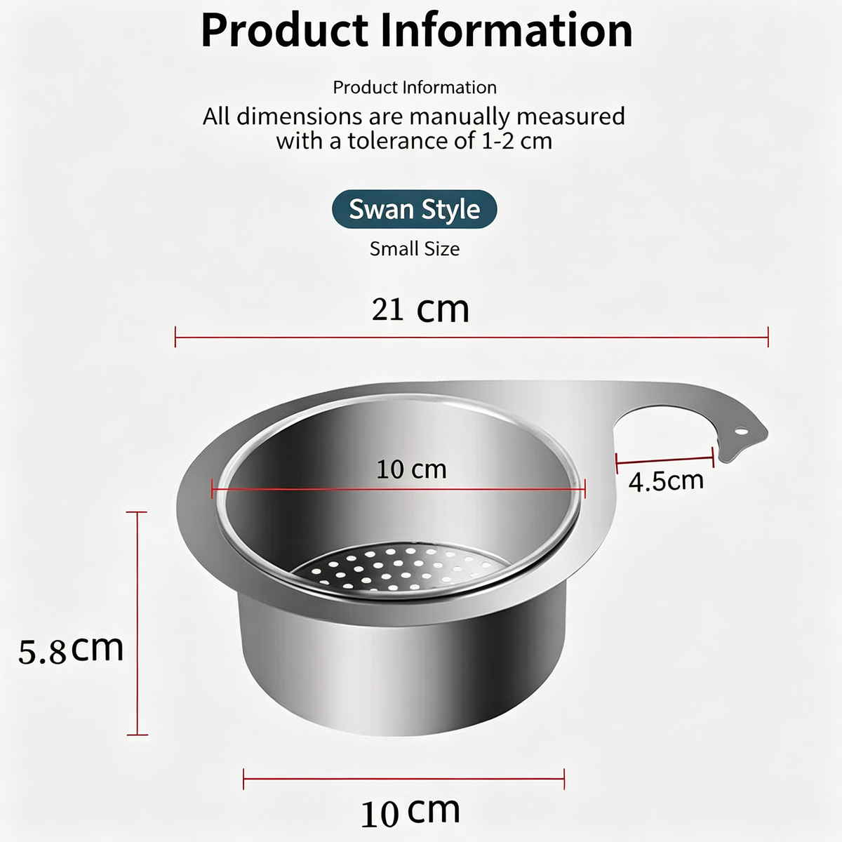 Multifunctional Stainless Steel Swan Sink Strainer Basket