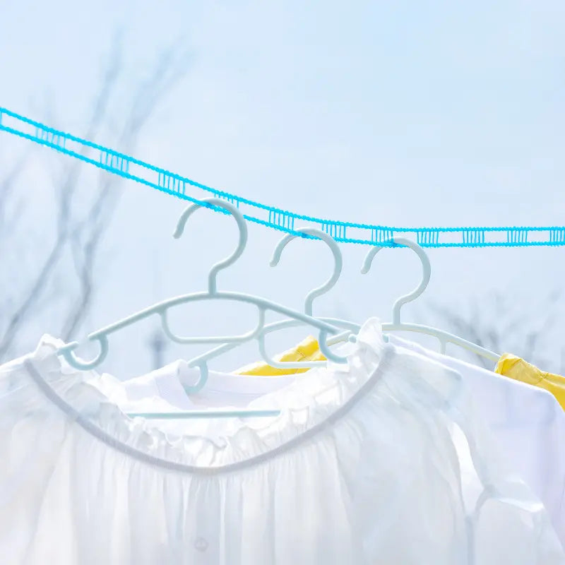 3-Pack Adjustable Windproof Clothesline for Indoor & Outdoor Drying (5 m/197 in)