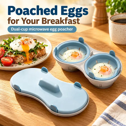 Microwave Egg Poacher, Microwave Egg Cooker for 2 Eggs 🍳