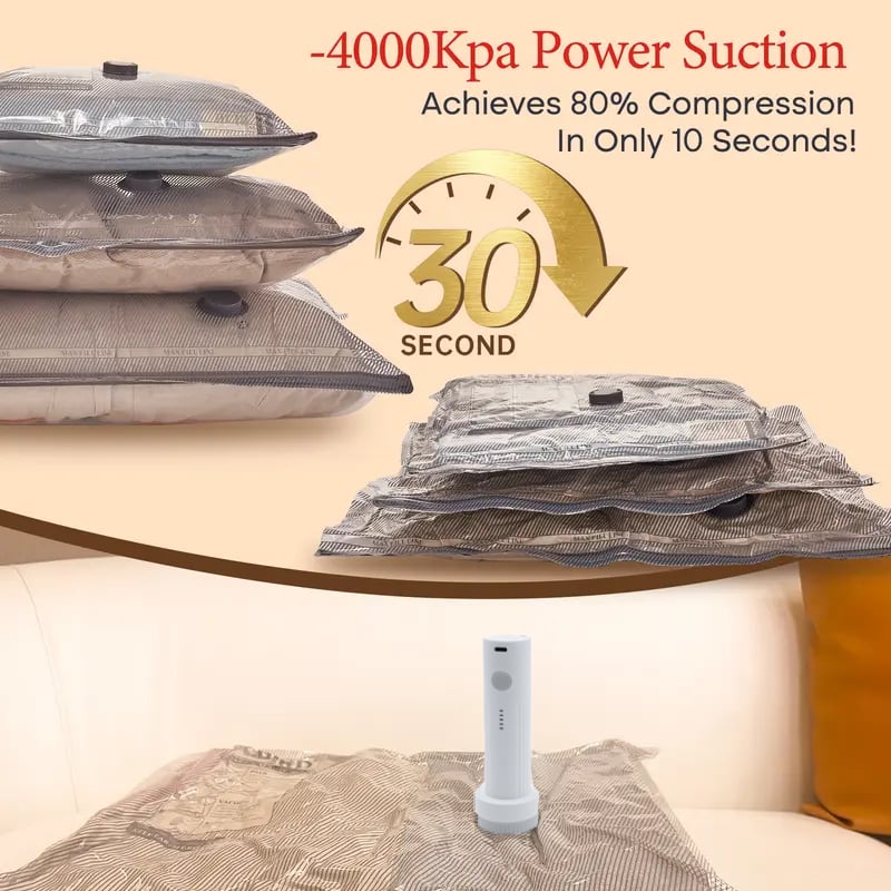 🏆LAST DAY SALE 50% OFF!!💞50K+ SOLD!✨X7 TravelShrink™ – Cordless Vacuum Compression Kit🧳