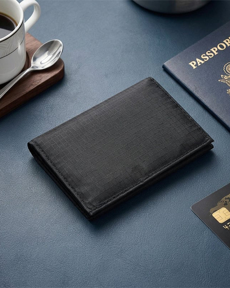 Hidden Security Travel Wallet Concealed Pocket for Passport Cash Cards