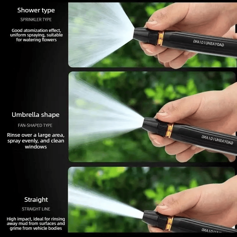 High Pressure Car Wash Water Gun with Booster Nozzle Hose for Cleaning and Garden Watering