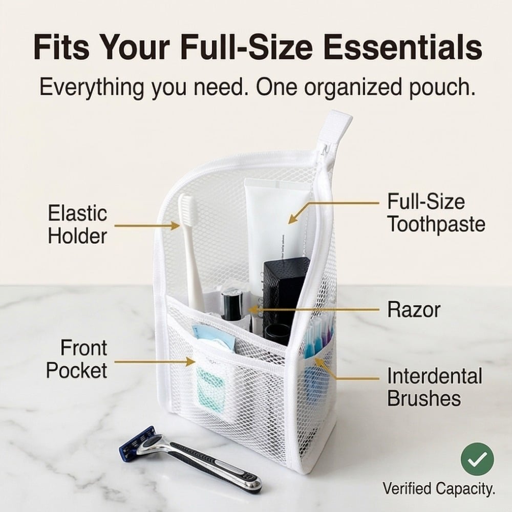 Freestanding Waterproof Travel Toiletry Bag
