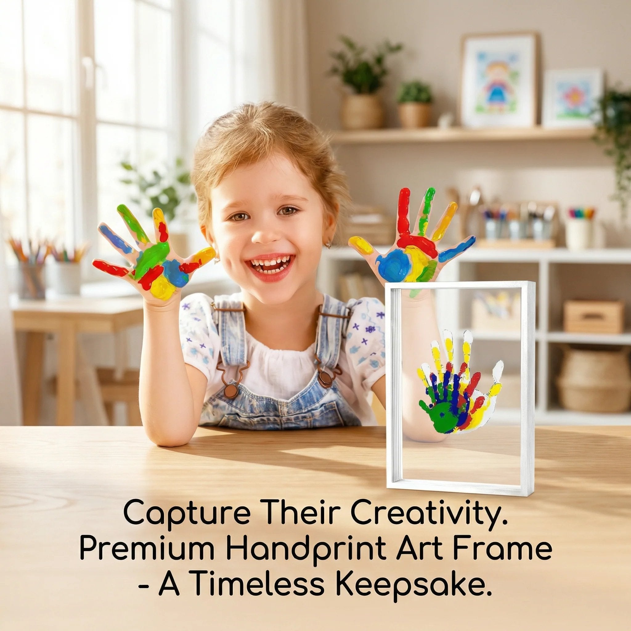 DIY Family Handprint Frame Memory Kit