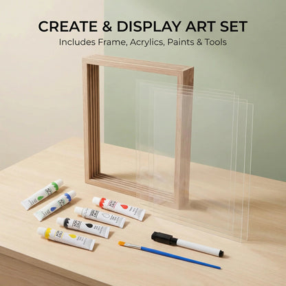 DIY Family Handprint Frame Memory Kit