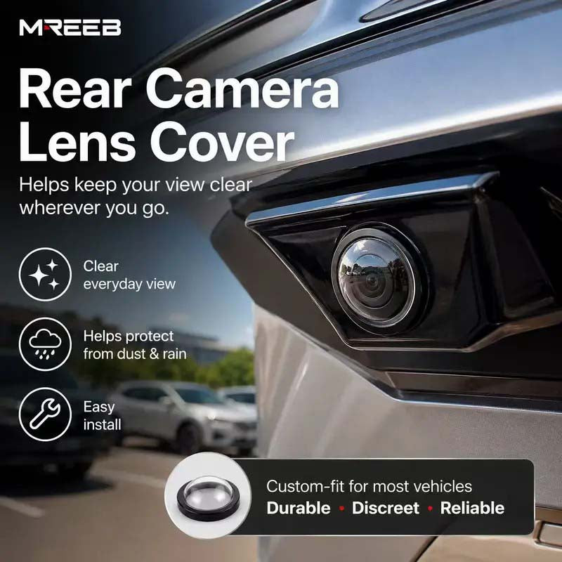 2 Pcs Mirror Shape 360 Panoramic Rearview Car Camera Lens Cover🚗📷