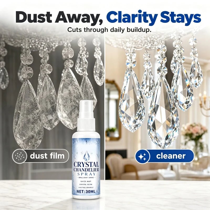 🔥Buy 1 Get 1 Free🎁Crystal Chandelier Cleaner Spray‑Streak‑Free Instant Shine Spray