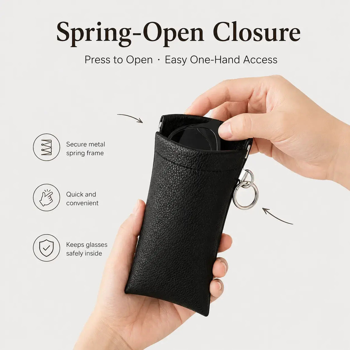 New-Portable Compression Shrapnel Glasses Case