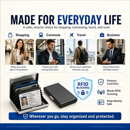 RFID Blocking Metal Card Holder