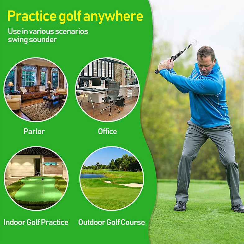 Retractable Golf Training Aid Swing Trainer