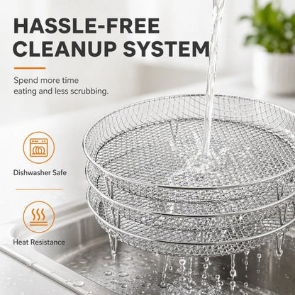 Stackable Stainless Steel Air Fryer Rack