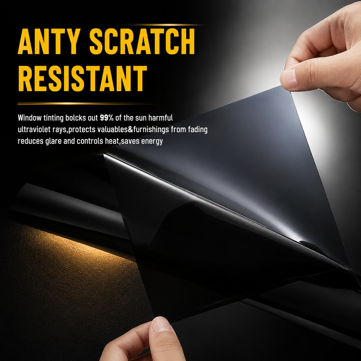 300CM Uncut Window Tint Film - 1% to 70% VLT Options